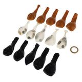 Max 15 Pieces Latex Party Balloons Confetti Balloons with Curling Ribbon Black