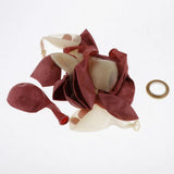 Max 15 Pieces Latex Party Balloons Confetti Balloons with Curling Ribbon Rose Gold
