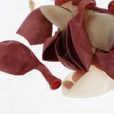 Max 15 Pieces Latex Party Balloons Confetti Balloons with Curling Ribbon Rose Gold