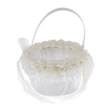 Max Elegant Lace Ribbon Sweet Romance Wedding Flower Basket Flower Girl Basket