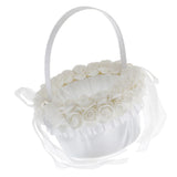 Max Elegant Lace Ribbon Sweet Romance Wedding Flower Basket Flower Girl Basket