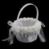 Max Elegant Lace Ribbon Sweet Romance Wedding Flower Basket Flower Girl Basket