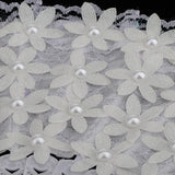 Max Satin Lace Flower Faux Pearl Folding Fan Wedding Party Prom Photo Props