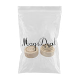 Max Delicate Wood Round Wedding Ring Box Container I do