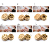 Max Vintage Wood Round Ring Box Bearer for Wedding Party Engagement Valentine  Love