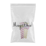 Max 10Pieces Colorful Lemon Pitaya Decortative Paper Straws Birthday Tableware