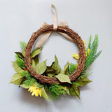 Max Front Door Wreath Garland Artificial Flowers for Home Decor Sunflower+Acacia
