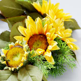 Max Front Door Wreath Garland Artificial Flowers for Home Decor Sunflower+Acacia