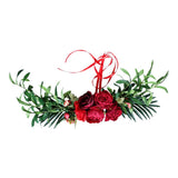 Max Artificial Silk Flower Decor for Wedding Home Chair Door Ornaments Red