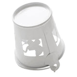 Max Maxb 4pcs/set White Mini Metal Iron Buckets Pail Style Gift Box DIY Party Decor