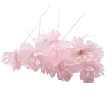 Max 10xHandmade Crystal Artificial Edelweiss Flowers Bridal Hairpiece Pink