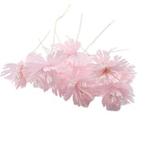 Max 10xHandmade Crystal Artificial Edelweiss Flowers Bridal Hairpiece Pink
