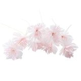 Max 10xHandmade Crystal Artificial Edelweiss Flowers Bridal Hairpiece Pink White