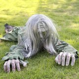 Max Scary Halloween Crawling Zombie Animated Haunted House Party Decor Props