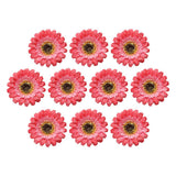 Max 10xArtificial Fabric Daisy Flower Head DIY Craft Project Dia 8cm Red