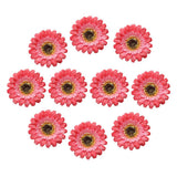 Max 10xArtificial Fabric Daisy Flower Head DIY Craft Project Dia 8cm Red