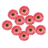 Max 10xArtificial Fabric Daisy Flower Head DIY Craft Project Dia 8cm Red