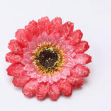 Max 10xArtificial Fabric Daisy Flower Head DIY Craft Project Dia 8cm Red