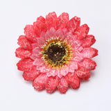 Max 10xArtificial Fabric Daisy Flower Head DIY Craft Project Dia 8cm Red
