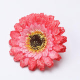 Max 10xArtificial Fabric Daisy Flower Head DIY Craft Project Dia 8cm Red
