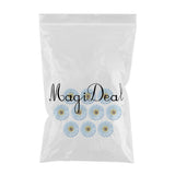 Max 10xArtificial Fabric Daisy Flower Head DIY Craft Project Dia 8cm Blue