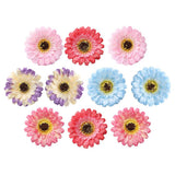 Max 10xArtificial Fabric Daisy Flower Head DIY Craft Project Dia 8cm Multi-color