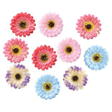 Max 10xArtificial Fabric Daisy Flower Head DIY Craft Project Dia 8cm Multi-color