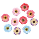 Max 10xArtificial Fabric Daisy Flower Head DIY Craft Project Dia 8cm Multi-color