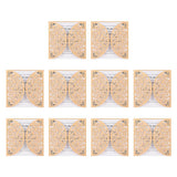 Max 10x Hollow Laser Cute Butterfly Invitation Cards, Envelop, Blank Sheet beige