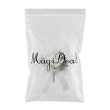 Max Fake Fabric Flower Brooch Corsage Pin for Wedding Bridal Groom Women Men