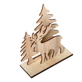 Max Wood Crafts Christmas Party Supplies Home Decorations Elk 3 11.4x14.5cm