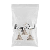 Max 3 sets Wooden Slices Cutouts Pendant Xmas Decor  xmas tree 61x65mm