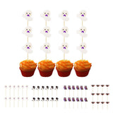 Max 12 Sets Cupcake Toppers Cake Picks Party Favors Bat - 6x4.78cm