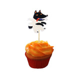 Max 12 Sets Cupcake Toppers Cake Picks Party Favors Wolf - 5.06x5.5cm