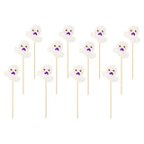 Max 12 Sets Cupcake Toppers Cake Picks Party Favors Ghost - 5.19x5.5cm