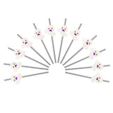 Max 12 Pieces Halloween Paper Straws Wave Stripe Paper Drinking Straw Ghost