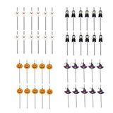 Max 12 Pieces Halloween Paper Straws Wave Stripe Paper Drinking Straw Ghost