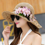 Max Synthetic Flower Hairpiece Hair Comb for Wedding Bride Straw Hat Lotus Pink