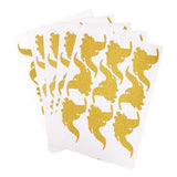 Maxbell 50pcs Self-adhesive Wall Stickers Murals for Party Decor Gold Dumbo