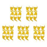 Maxbell 50pcs Self-adhesive Wall Stickers Murals for Party Decor Gold Dumbo