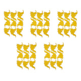 Maxbell 50pcs Self-adhesive Wall Stickers Murals for Party Decor Gold Dumbo