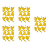 Maxbell 50pcs Self-adhesive Wall Stickers Murals for Party Decor Gold Dumbo