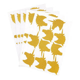 Maxbell 50pcs Self-adhesive Wall Stickers Murals for Party Decor Gold Unicorn