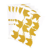 Maxbell 50pcs Self-adhesive Wall Stickers Murals for Party Decor Gold Unicorn