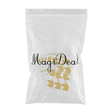 Maxbell 50pcs Self-adhesive Wall Stickers Murals for Party Decor Gold Unicorn