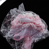 Maxbell Artificial Bridal Bouquet Bride Bridesmaid Flower Bouquet with Pearls Pink