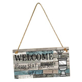 Max Wood Sign Wall Hanging Welcome Sign Please Seat Yourself Wall Art Decoration