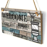 Max Wood Sign Wall Hanging Welcome Sign Please Seat Yourself Wall Art Decoration