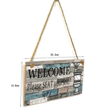 Max Wood Sign Wall Hanging Welcome Sign Please Seat Yourself Wall Art Decoration