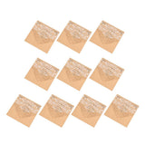 Max 10 Sets Luxury Hollow Floral Wedding Invitation Cards with Envelope Beige